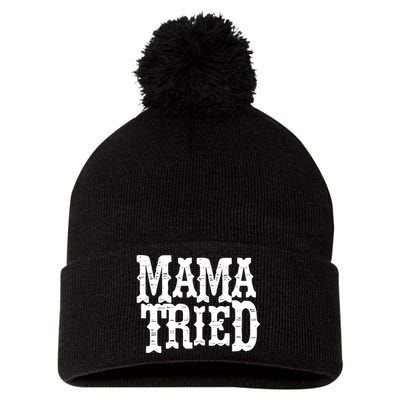 VINTAGE Mama Tried Country Outlaw Music TShirts Pom Pom 12in Knit Beanie