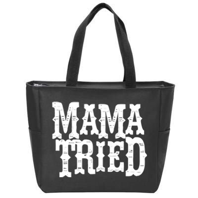 VINTAGE Mama Tried Country Outlaw Music TShirts Zip Tote Bag