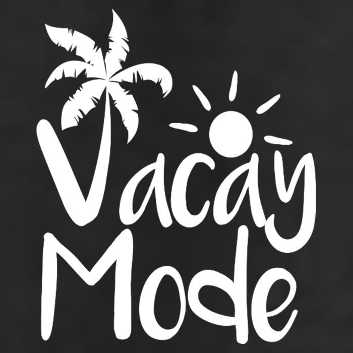 Vacay Mode Tropical Vacation 7 Panel Mesh Trucker Snapback Hat