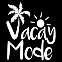 Vacay Mode Tropical Vacation Drawstring Bag
