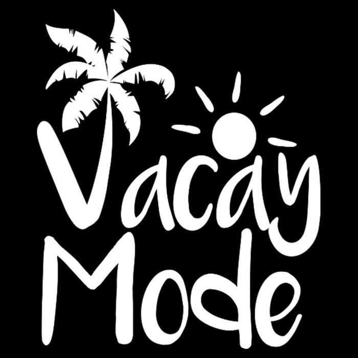 Vacay Mode Tropical Vacation Drawstring Bag