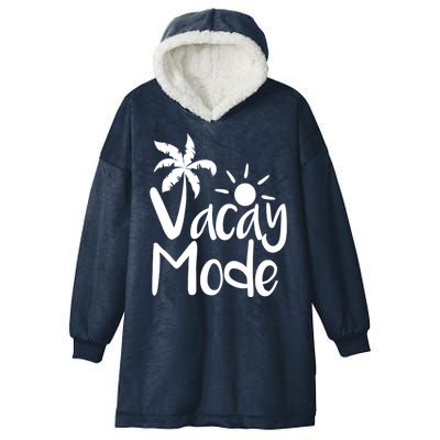 Vacay Mode Tropical Vacation Hooded Wearable Blanket