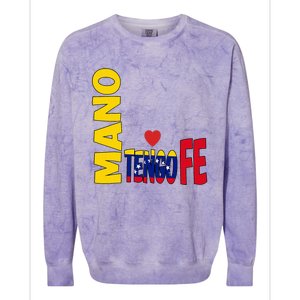 Venezuela Mano Tengo Fe Vinotinto Colorblast Crewneck Sweatshirt