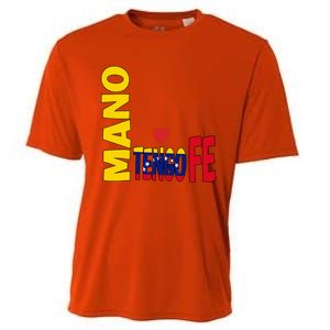 Venezuela Mano Tengo Fe Vinotinto Cooling Performance Crew T-Shirt