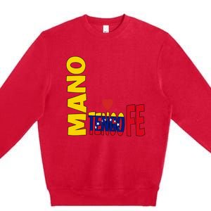 Venezuela Mano Tengo Fe Vinotinto Premium Crewneck Sweatshirt