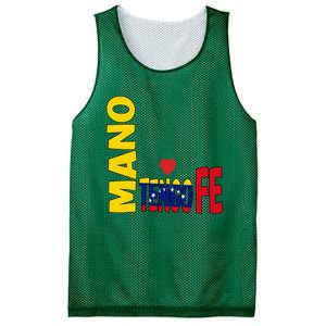 Venezuela Mano Tengo Fe Vinotinto Mesh Reversible Basketball Jersey Tank