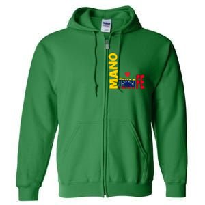 Venezuela Mano Tengo Fe Vinotinto Full Zip Hoodie