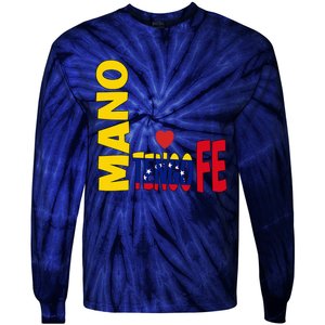 Venezuela Mano Tengo Fe Vinotinto Tie-Dye Long Sleeve Shirt