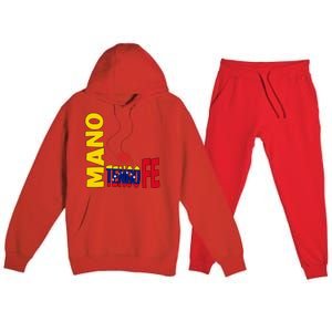 Venezuela Mano Tengo Fe Vinotinto Premium Hooded Sweatsuit Set