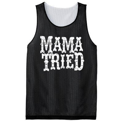 VINTAGE Mama Tried Country Outlaw Musics Mesh Reversible Basketball Jersey Tank