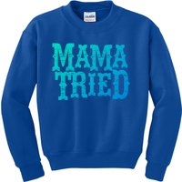 Vintage Mama Tried Country Outlaw Music Gift Kids Sweatshirt