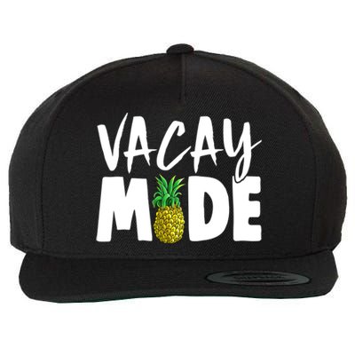 Vacay Mode Tropical Summer Vibes Fruit Gift Wool Snapback Cap