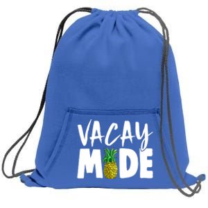 Vacay Mode Tropical Summer Vibes Fruit Gift Sweatshirt Cinch Pack Bag