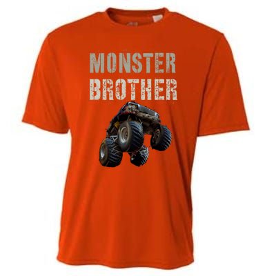 Vintage Monster Truck Brother Family Bro Bruh Mom Dad Team Cute Gift Cooling Performance Crew T-Shirt