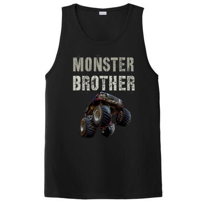 Vintage Monster Truck Brother Family Bro Bruh Mom Dad Team Cute Gift PosiCharge Competitor Tank