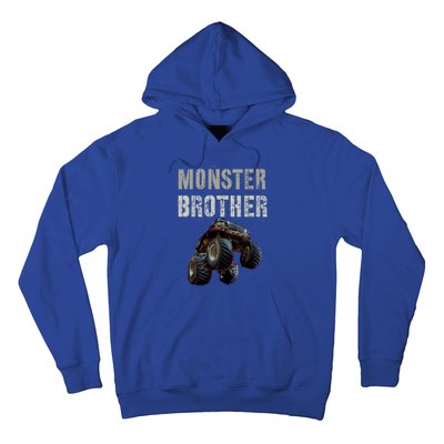 Vintage Monster Truck Brother Family Bro Bruh Mom Dad Team Cute Gift Hoodie