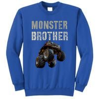 Vintage Monster Truck Brother Family Bro Bruh Mom Dad Team Cute Gift Sweatshirt