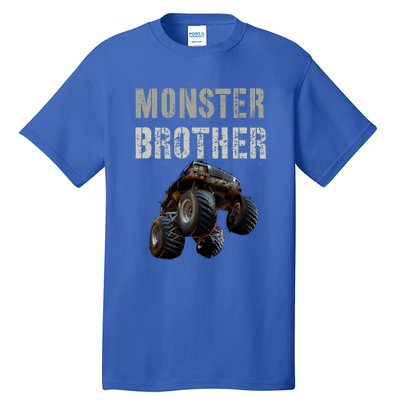 Vintage Monster Truck Brother Family Bro Bruh Mom Dad Team Cute Gift Tall T-Shirt