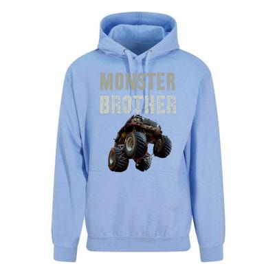 Vintage Monster Truck Brother Family Bro Bruh Mom Dad Team Cute Gift Unisex Surf Hoodie