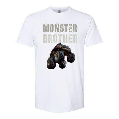 Vintage Monster Truck Brother Family Bro Bruh Mom Dad Team Cute Gift Softstyle CVC T-Shirt