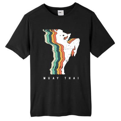 Vintage Muay Thai Fighter Thailand Boxing MMA Martial Arts Tall Fusion ChromaSoft Performance T-Shirt