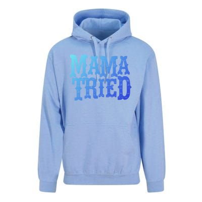 Vintage Mama Tried Country Outlaw Music Gift Unisex Surf Hoodie