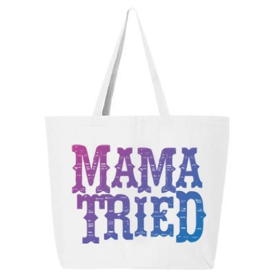 Vintage Mama Tried Country Outlaw Music Gift 25L Jumbo Tote