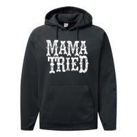 VINTAGE Mama Tried Country Outlaw Music Performance Fleece Hoodie