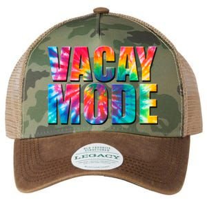 Vacay Mode Tie Dye Colorful Vacation Legacy Tie Dye Trucker Hat