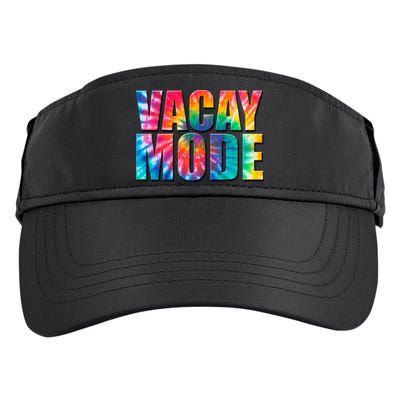 Vacay Mode Tie Dye Colorful Vacation Adult Drive Performance Visor