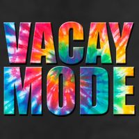 Vacay Mode Tie Dye Colorful Vacation Beanie