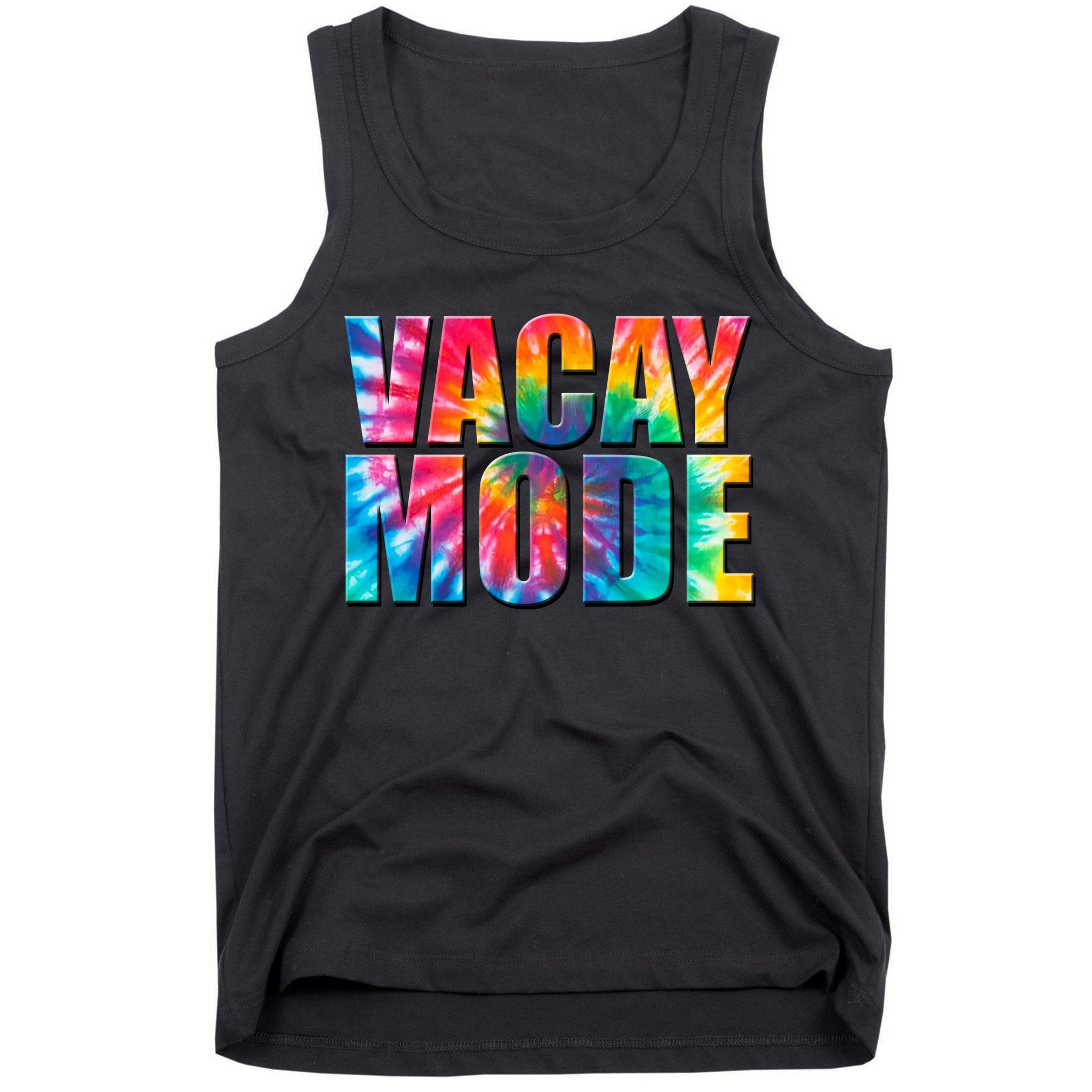 Vacay Mode Tie Dye Colorful Vacation Tank Top