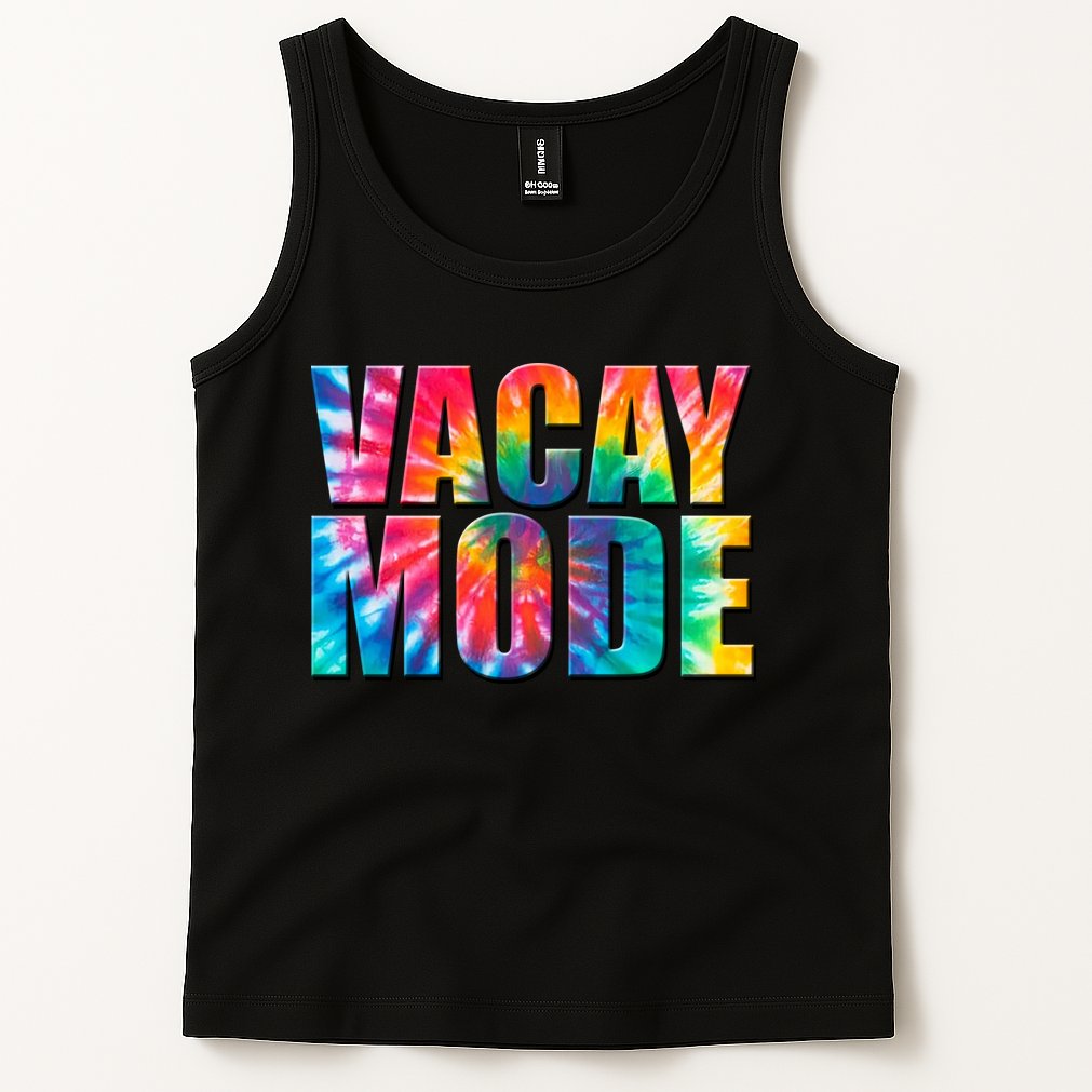 Vacay Mode Tie Dye Colorful Vacation Tank Top