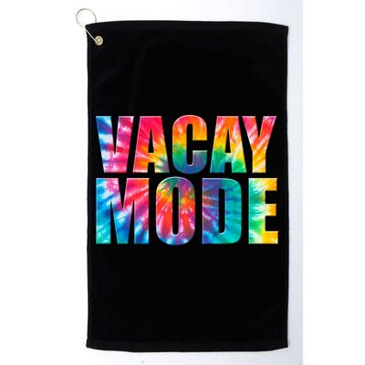 Vacay Mode Tie Dye Colorful Vacation Golf Towel