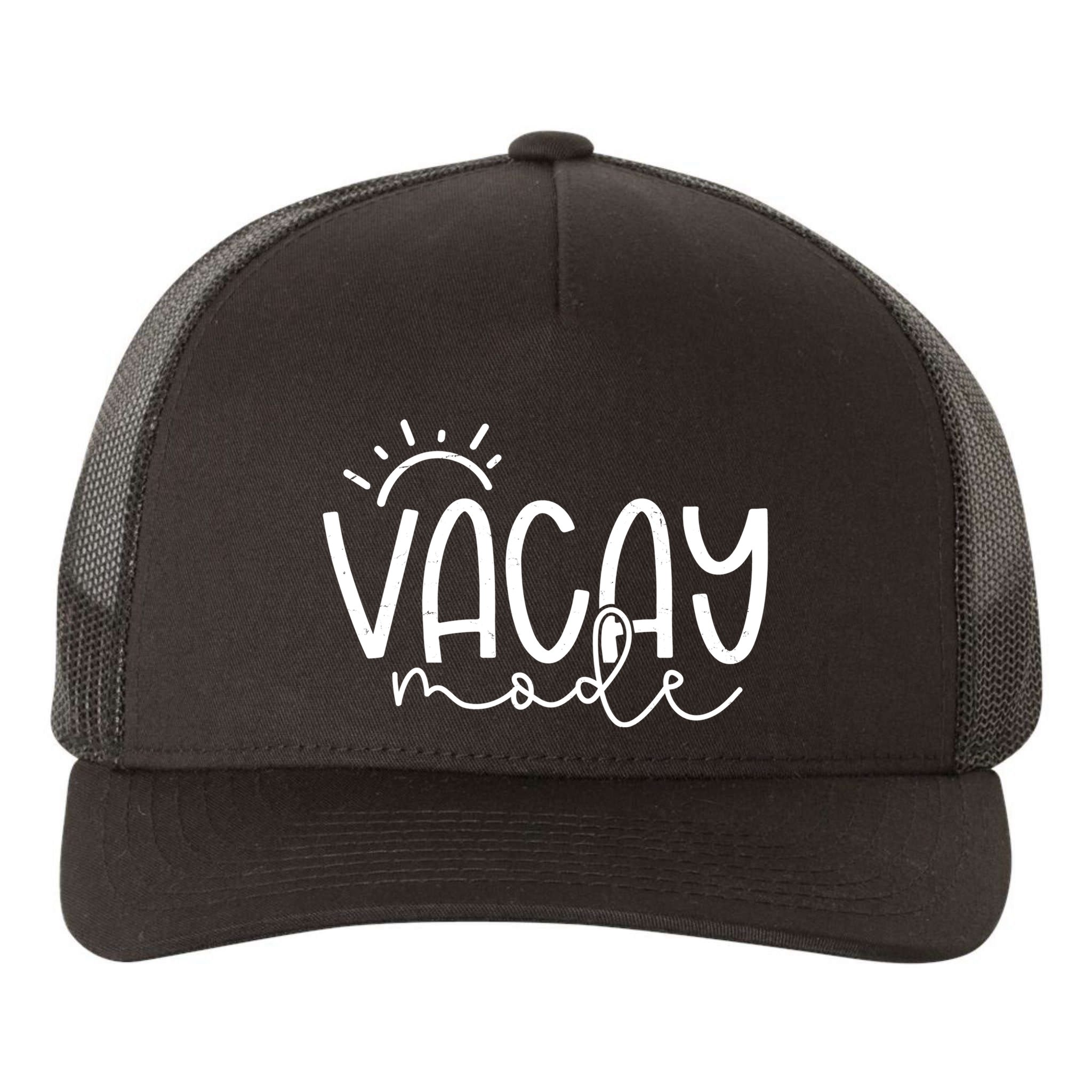 Vacay Mode Tropical Vacation Yupoong Adult 5-Panel Trucker Hat