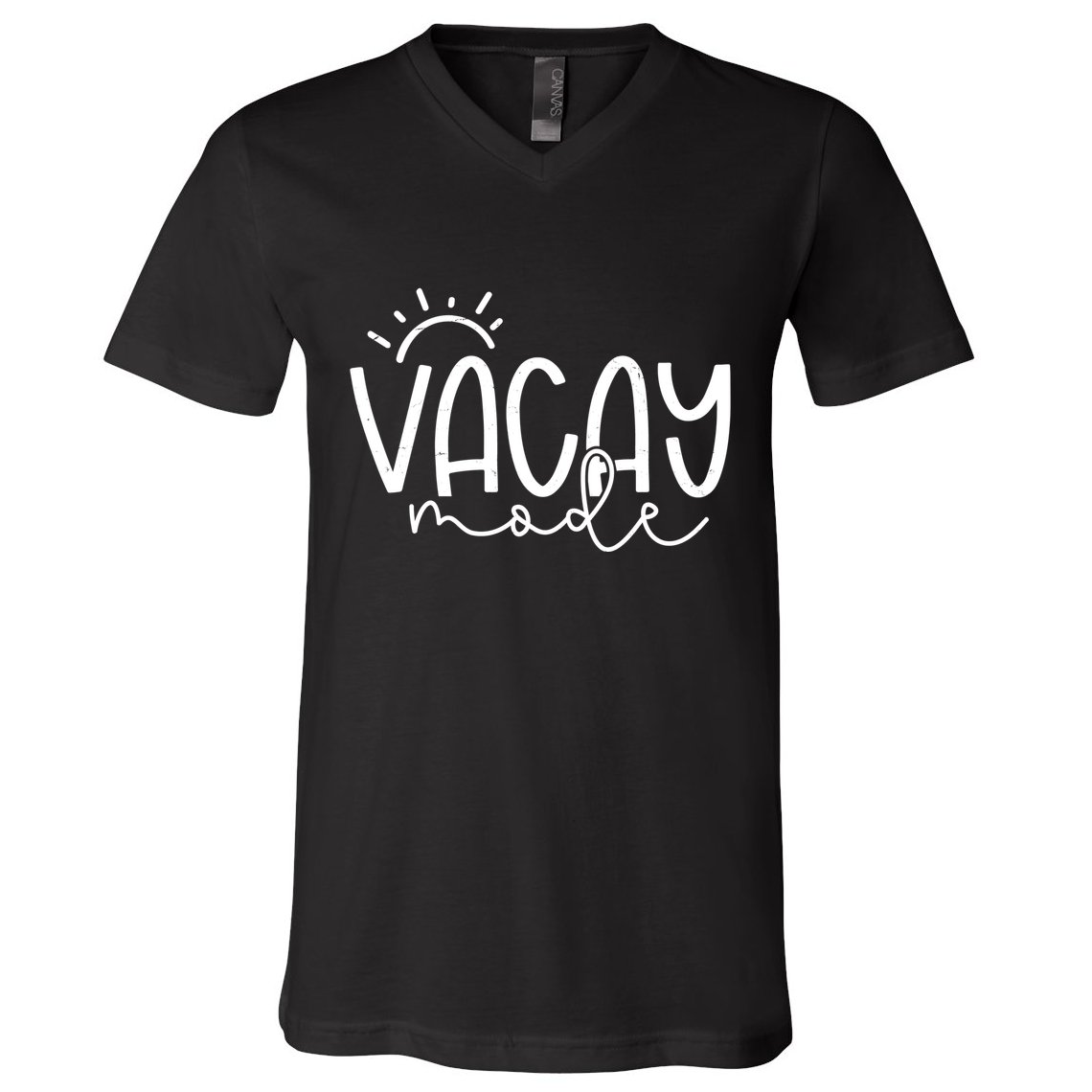 Vacay Mode Tropical Vacation V-Neck T-Shirt