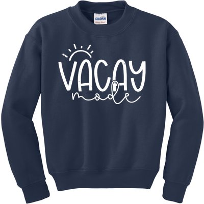 Vacay Mode Tropical Vacation Kids Sweatshirt