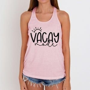 Vacay Mode Tropical Vacation Women's Knotted Racerback Tank