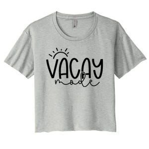 Vacay Mode Tropical Vacation Women's Crop Top Tee