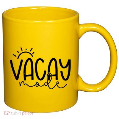 Vacay Mode Tropical Vacation 11oz C Handle Ceramic Mug