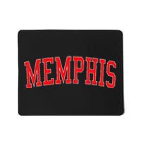 Vintage Memphis Tn Varsity Style Red Text Mousepad