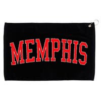 Vintage Memphis Tn Varsity Style Red Text Grommeted Golf Towel