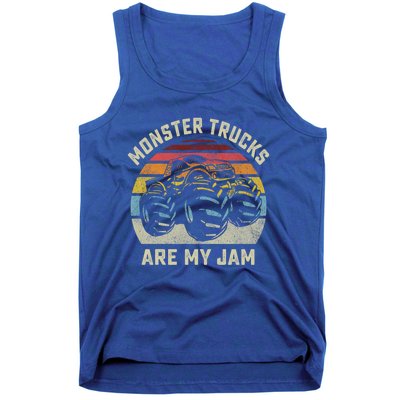 Vintage Monster Truck Retro Style Monster Trucks Are My Jam Gift Tank Top