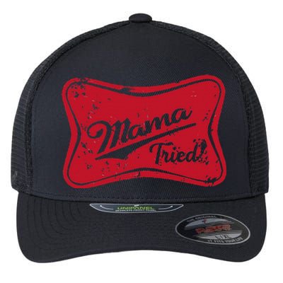 Vintage Mama Tried Retro Country Outlaw Music Western Flexfit Unipanel Trucker Cap