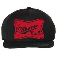 Vintage Mama Tried Retro Country Outlaw Music Western Wool Snapback Cap