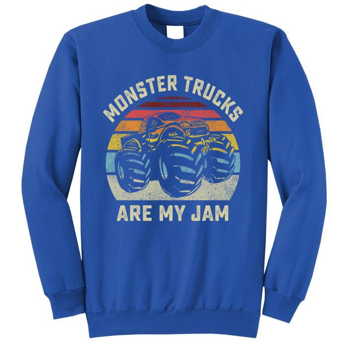 Vintage Monster Truck Retro Style Monster Trucks Are My Jam Gift Sweatshirt