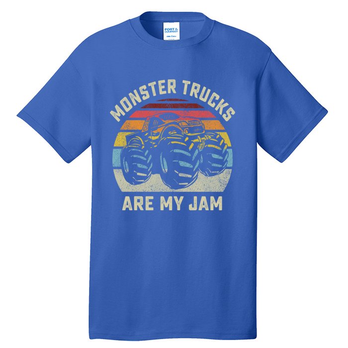 Vintage Monster Truck Retro Style Monster Trucks Are My Jam Gift Tall T-Shirt