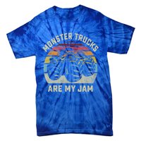 Vintage Monster Truck Retro Style Monster Trucks Are My Jam Gift Tie-Dye T-Shirt