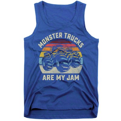 Vintage Monster Truck Retro Style Monster Trucks Are My Jam Gift Tank Top