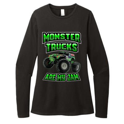 Vintage Monster Truck Are My Jam Truck Birthday Gift Womens CVC Long Sleeve Shirt